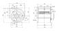 Preview: RADIALVENTILATOR IN DOSE 9/9/1400 Kapazität in m3 Luft / Stunde 3000