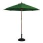Preview: GASTRONOMIE BOLERO RUNDER SONNENSCHIRM 2,5M DURCHMESSER GRÜN