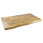 Preview: Gastronomie TISCHPLATTE mit Untergestell - Aus Mangoholz Mit Basis – 70×120 cm