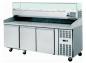 Preview: Pizzakühltisch 2025x800mm mit 3 Türen Pizzatheke