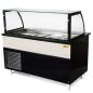 Preview: Dönertheke B112xT85xH130 Umluftkühlung Salattheke | Weiß-​Schwarz