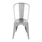 Preview: BOLERO STEEL BISTRO CHAIR GRAY (PACK OF 4)
