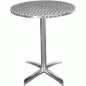 Preview: Bolero runder klappbarer Tisch Edelstahl 1 Bein 60cm