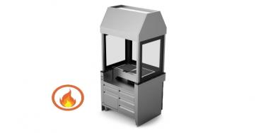 Preview: Holzkohlegrill 96 cm Ocakbasi Grill