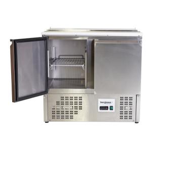 Preview: Saladette 2-türig mit Klappdeckel - 240 l