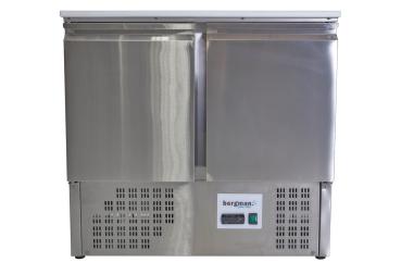 Preview: Saladette 2-türig mit Klappdeckel - 240 l