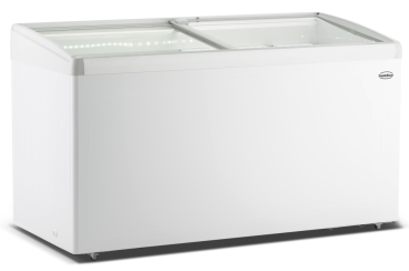 GASTRO TIEFKÜHLTRUHE GLASDECKEL LOTTE 456 LITER 144x66cm GEFRIERTRUHE