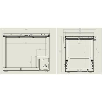 TIEFKÜHLTRUHE 305 Liter mit EDELSTAHL DECKEL