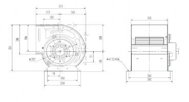 Preview: RADIALVENTILATOR IN DOSE 12/9/900 AIRBOX 5000 m3 Luft / Stunde VENTILATORBOX