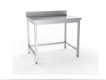 Edelstahl Arbeitstisch 800x600x850mm mit Aufkantung