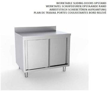 Arbeitsschränke ab 1000 mm Lang 600 Tief Mit Aufkantung Arbeitschrank