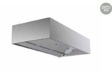 Wandhaube, Kastenform 1200x950x400mm