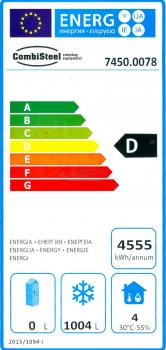 Preview: TIEFKÜHLSCHRANK RFS 2 TÜREN Energieklasse D