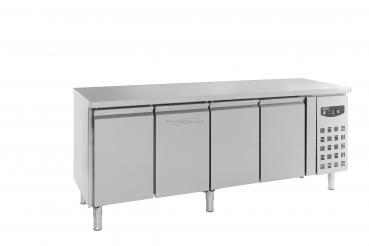 Edelstahl KÜHLTISCH mit 4 TÜREN 2230x600