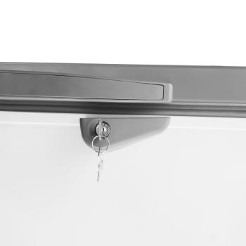 Preview: GASTRONOMIE TIEFKÜHLTRUHE EDELSTAHL DECKEL 512 LITER 154x74cm GEFRIERTRUHE