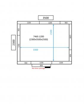 KÜHL UND FRIERZELL 2300x3500x2500 100MM