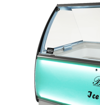 Preview: SPEISEEISVITRINE CURACAO für 10 x 5 Liter EISTHEKE EISVITRINE