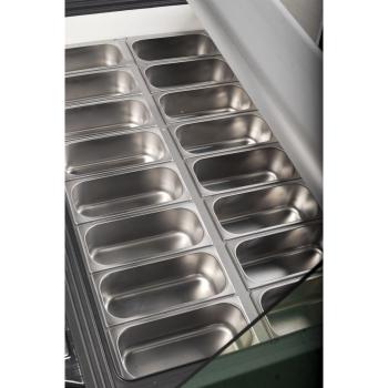 Preview: Gastronomie Eisvitrine Eistheke Hawai 16x5 Liter Speiseeisvitrine Eiskühltheke