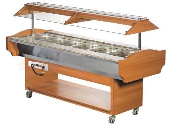HEIßES BÜFFET GN 6/1  Bain-Marie Wärmebuffet
