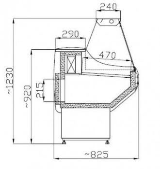 KÜHLTHEKE KÜHLVITRINE VINNIE 2.5