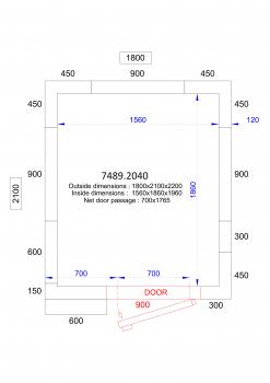 KÜHL UND FRIERZELL 1800x2100x2200 - 120 MM