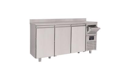 Edelstahl KÜHLTISCH mit 3 TÜREN 2135x600