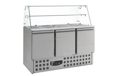 DÖNERTHEKE GEKÜHLTE SALADETTE MIT GLAS 3 TÜREN