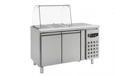 KÜHLTISCH MIT GLAS 2 TÜREN