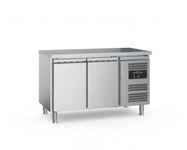 Edelstahl Kühltisch 1360x700x850 cm 2 Türig