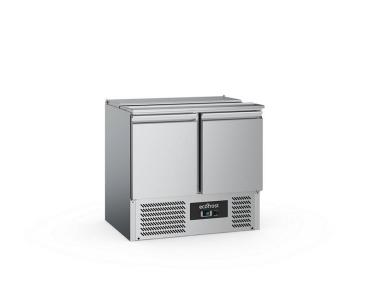 Saladette mit 2 Türen 900 x 700 x 876  Edelstahl