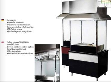 Ocakbasi Holzkohlegrill 1100 Lang mit Abzugshaube