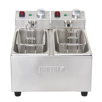 Buffalo Doppelfritteuse 2 x 3 Liter Friteuse