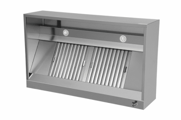 Preview: Kastenhaube B1200xD950xH400 für Gastronomie