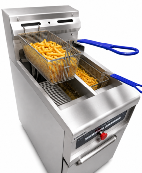 Preview: Gastronomie Digitaler Fritteuse – 2 × 13,5 L – 18 kW