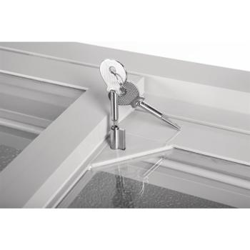 Preview: Polar Tiefkühltruhe 270L Verkaufsgefriertruhe mit Glasschiebedeckel