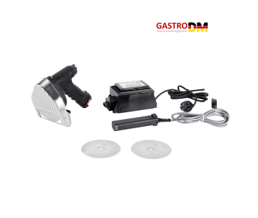 Preview: Elektro Dönermesser Kebab/Gyrosmesser für 60-80 kg Fleisch mit Trafo
