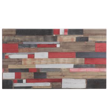 Preview: Terrasse Tisch – Werzalit Reddenwood – 70×120 cm mit Untergestell A-440