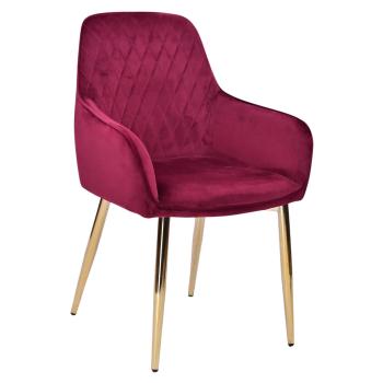 GASTRONOMIE Stühle LUXOR Bordeaux Samt Sessel mit Armlehne für Restaurant Hotel