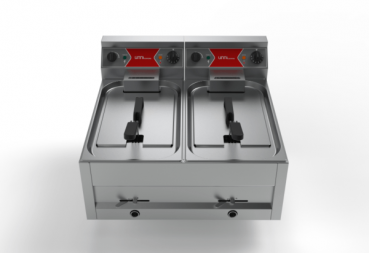 Preview: Elektro Fritteuse 2x12 Liter 2x9kW  400V