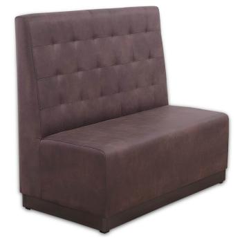 Preview: Gastronomie Sitzbank – NAPOLI – Mikrofaser 120x65x110