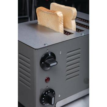 Preview: Rowlett Regent Toaster 4ATQG-131 - 4 Schlitze grau