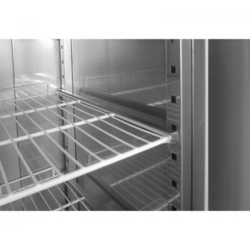 Polar zweitüriger Külschrank Edelstahl 1200L