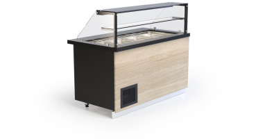 Dönertheke GASTROLINE PREMIUM 840mm Lang Salatvitrine