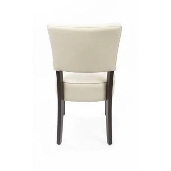 Preview: Bolero Esszimmerstühle mit tiefem Sitz Kunstleder beige 2 Stück