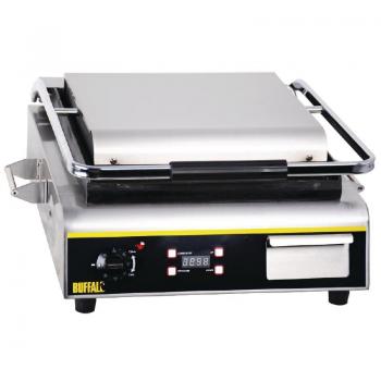 Buffalo Jumbo Kontaktgrill mit Timer glatt und gerillt