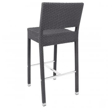 Bolero Rattanbarstühle grau 4 Stück