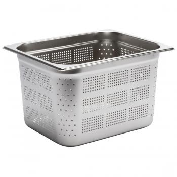 Gastro M Edelstahl GN-Behälter 200mm GN1/2 gelocht