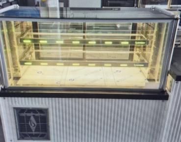 Preview: Fleischtheke Fleischvitrine Kalte Theke für Kebab Schwarze Granit