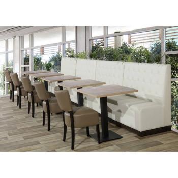 Gastronomie Sitzbank Braun 120 x 60 cm CREAM