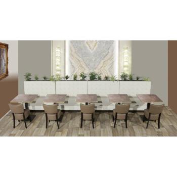 Preview: Gastro Luna Sitzbank schwarz 120 x 60 cm